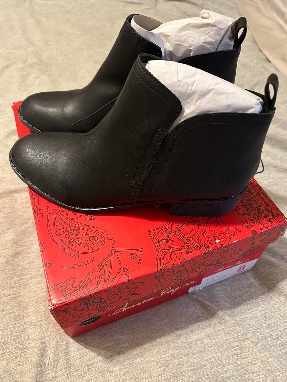 American Rag Black Slip-On Ankle Booties